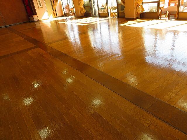 10・2021　床ワックス掛け(*'ω'*)食堂編