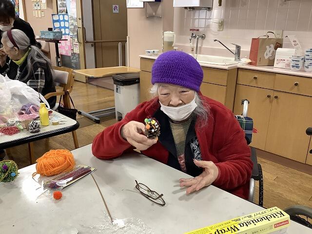 12・2023　松ぼっくりツリー(*'ω'*)作り