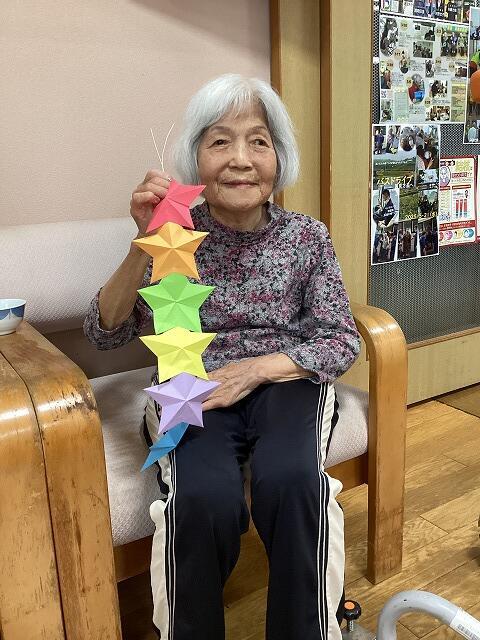 6・2025　七夕飾り(*'ω'*)作りました