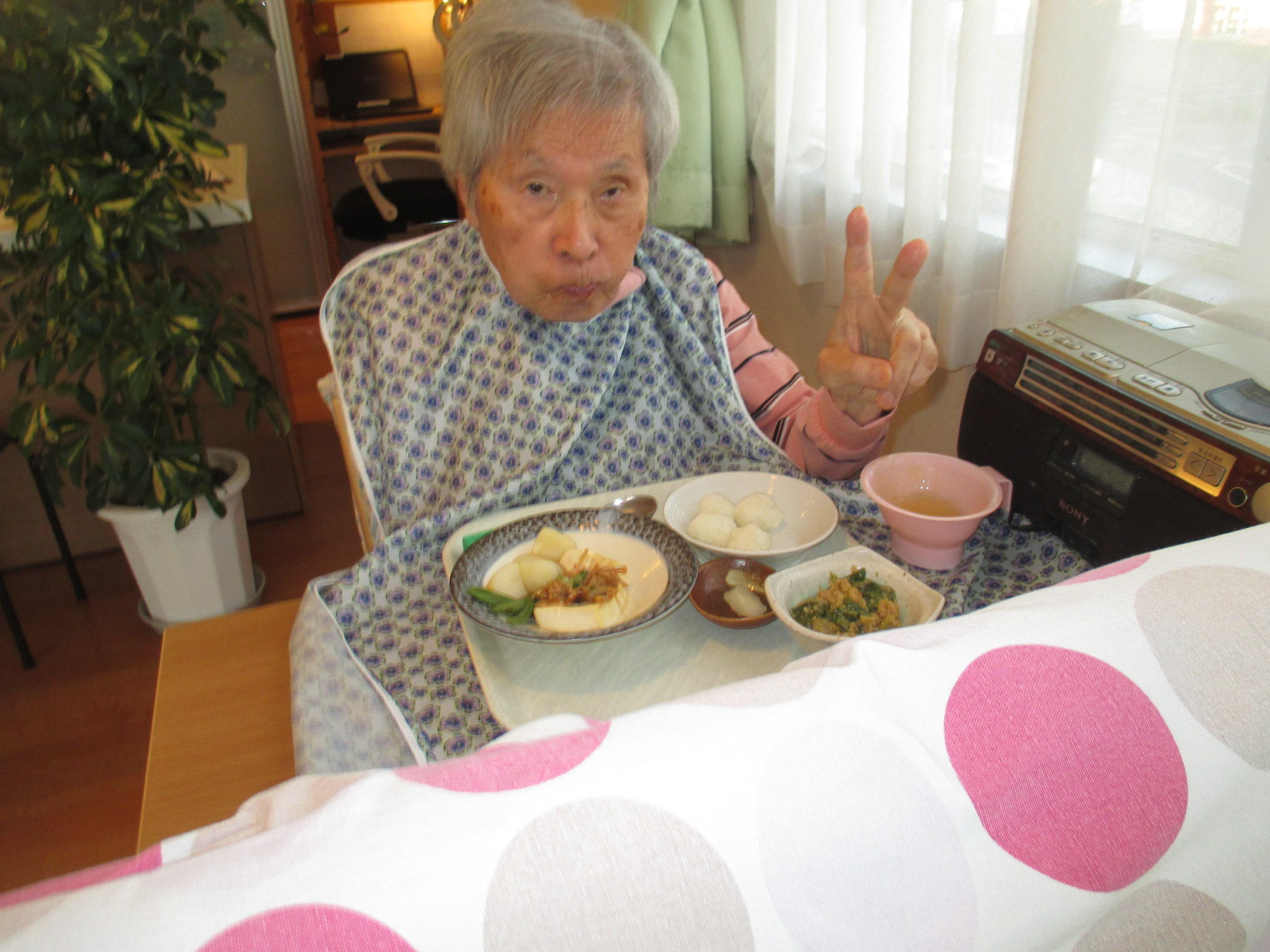 敬老の日のお祝いが届きました(^^♪＆今日のたんぽぽ