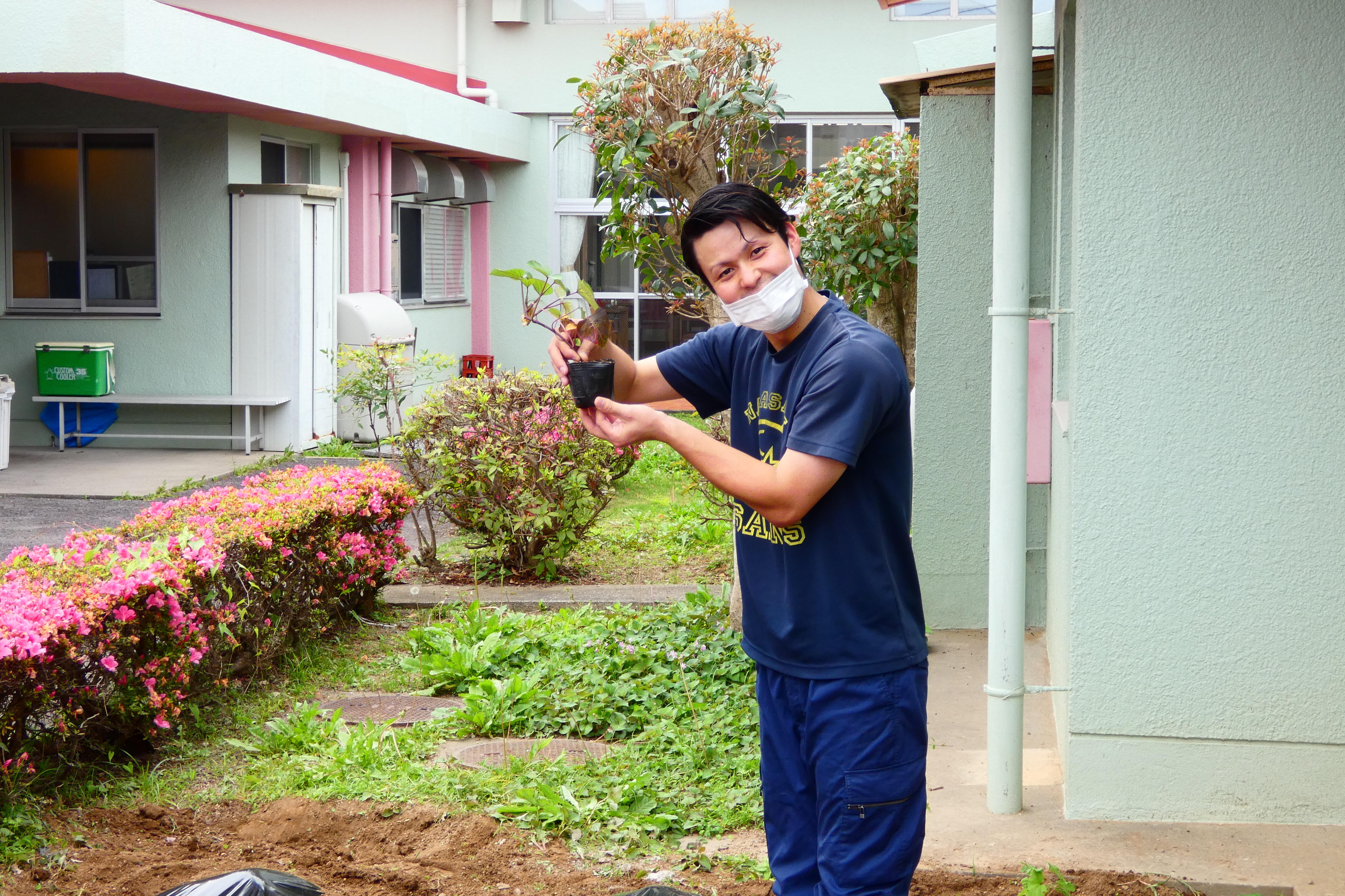 苗植えました～(*´▽｀*)