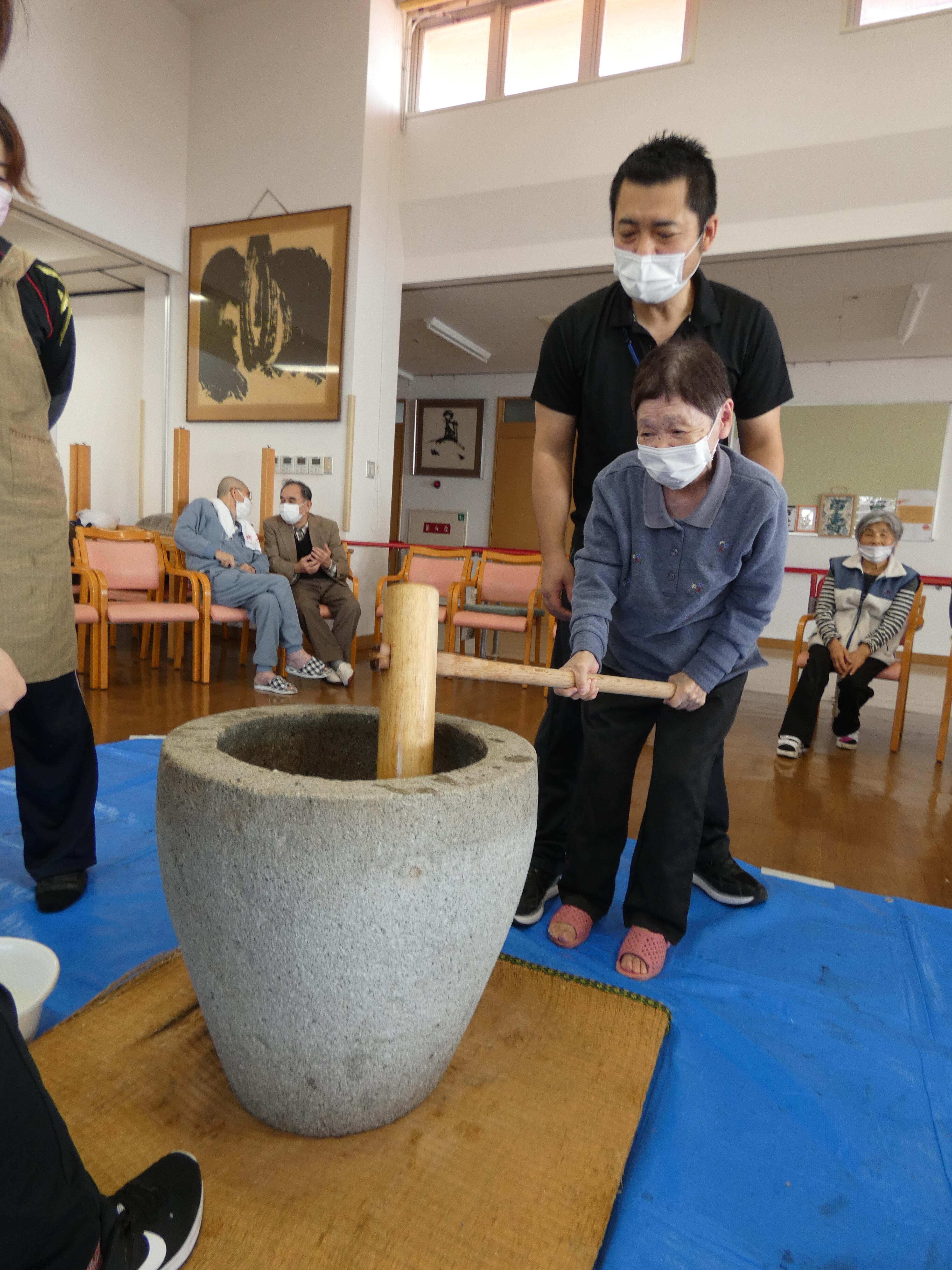 餅つき会