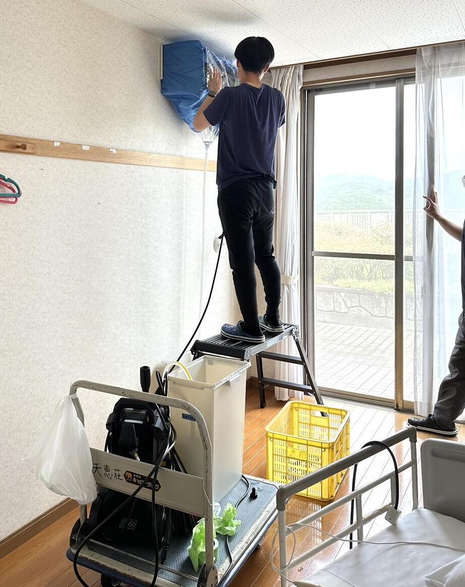 居室のエアコン清掃